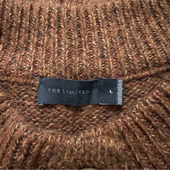 The Limited Longer Length Cardigan SZ Large Brown Chunky Wool Alpaca Blend EUC - Picture 2 of 10